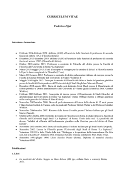 Lijoi - Dipartimento di Filosofia | Sapienza