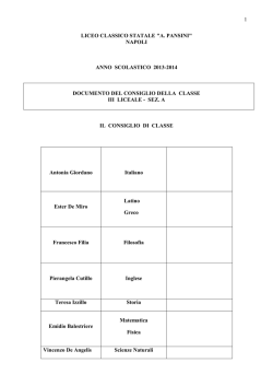 scarica Documento 15 maggio &ndash; III A - Liceo Classico Adolfo Pansini