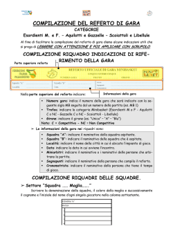 Compilazione Referto Minibasket
