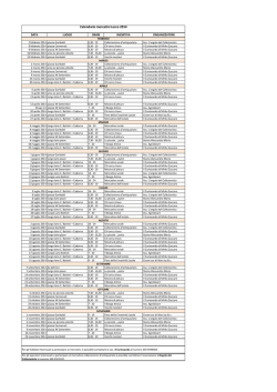 Calendario mercatini di hobbisty 2014 e