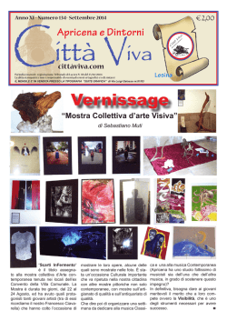 Citt&agrave; Viva Settembre 2014