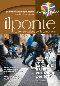 La santit&agrave; &egrave; una vocazione per tutti