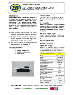 Scheda tecnica - Zep Italia S.r.l.