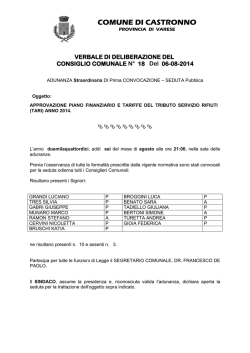 Castronno – Tari tariffe (PDF)