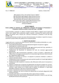 Albo pretorio on line e sito web del &ldquo;Liceo A. Vallone&rdquo; Albo dell