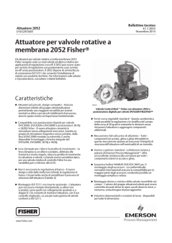 Attuatore per valvole rotative a membrana 2052 Fisherr