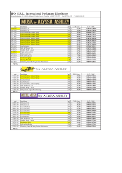 IPD S.R.L. International Perfumery Distributor