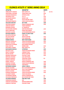 QUI - UISP Ciclismo Marche