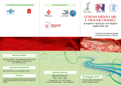 LESIONI MIDOLLARI E TRAUMI CRANICI: