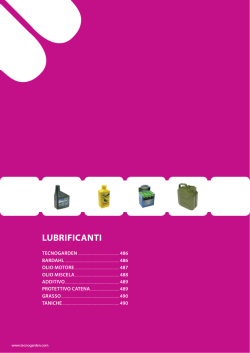 LUBRIFICANTI