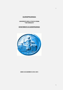 Guida dello studente 1996 - Facoltà di Giurisprudenza