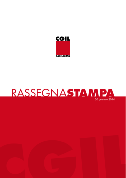 Leggi la Rassegna - CGIL Basilicata