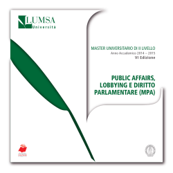 Scarica il pieghevole del Master