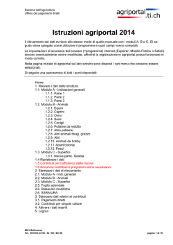 Istruzioni per il rilevamento dei dati aziendali con agriportal