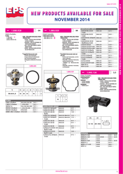 NEW PRODUCTS AVAILABLE FOR SALE NEW P RODUCT S