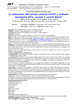 La rieducazione delle paralisi cerebrali infantili e condizioni