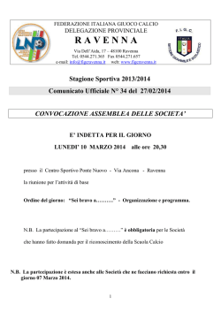 C U N 34... - FIGC Ravenna