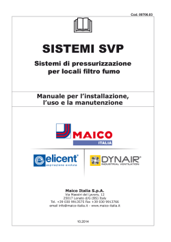 SISTEMI SVP - Locali filtri fumo
