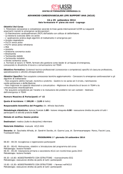 PROGRAMMA ECM - ACLS settembre