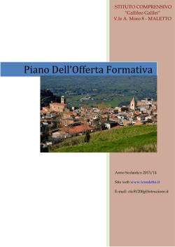 POF a.s. 2013-2014 - "G. Galilei" Maletto