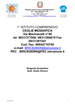 Pof 2013/2014 - Primo Istituto Comprensivo Ceglie Messapica