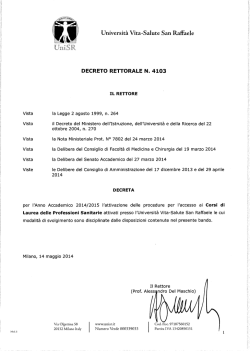 Universit&agrave; Vita e Salute San Raffaele di Milano