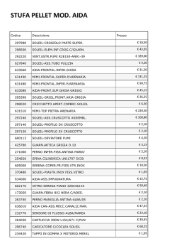 Listino completo PDF stufa mod. AIDA