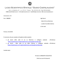 Com. 90 - Liceo Scientifico Castelnuovo
