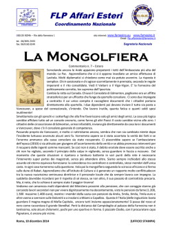La Mongolfiera n.7 - FLP Ministero Affari Esteri