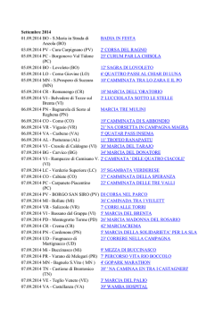 Calendario FIASP settembre