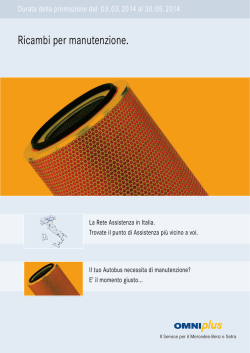 Ricambi per manutenzione.