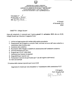collegio doc. - Liceo Socrate
