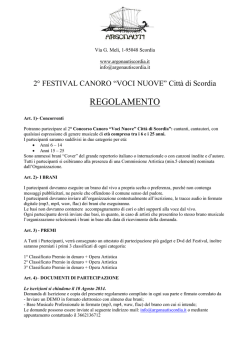 Scarica il Bando - associazione argonauti