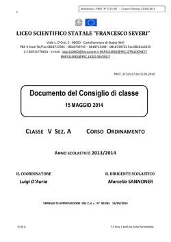 doc 15 maggio 2014 5 A - Liceo Scientifico "F. Severi"