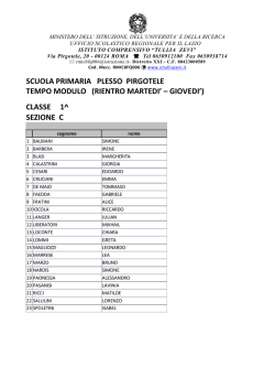 Scuola Primaria - Istituto comprensivo Tullia Zevi