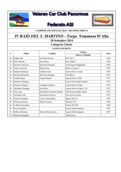 Entry list - regolink