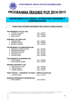 GRADUATORIA LLSC da pubblicare - Università degli studi di