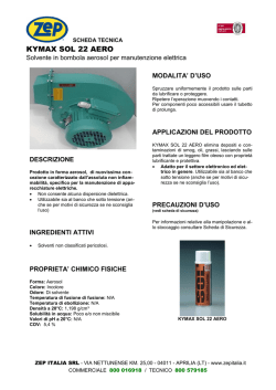 KYMAX SOL 22 AERO - Zep Italia S.r.l.