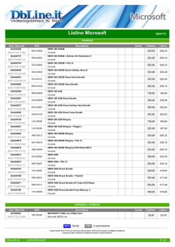 Listino Microsoft - Db-Line