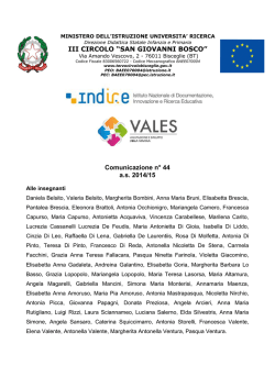 Comunicazione 44 - III Circolo Didattico Statale