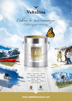 Catalogo Vacanze - Consorzio Turistico Valtellina Terziere Superiore