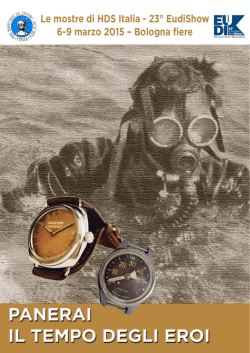 PANERAI IL TEMPO DEGLI EROI