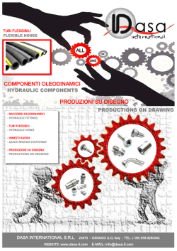 componenti oleodinamici produzioni su disegno