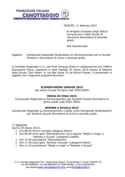 Programma - canottaggio-fvg