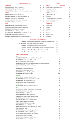 HAND CRAFTED COCKTAILS