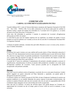 COMUNICATO