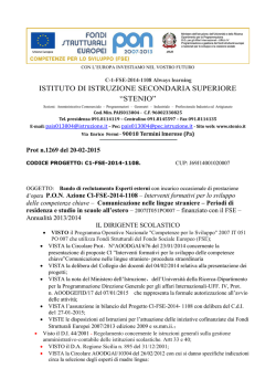 Bando esperti esterni Inglese 676bis
