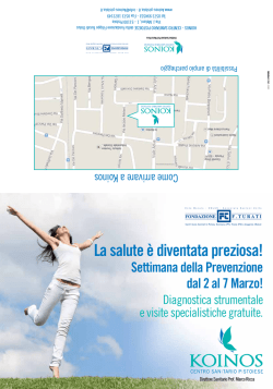 settimana della prevenzione e della diagnosi precoce 2