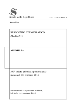 mercoledı` 25 febbraio 2015