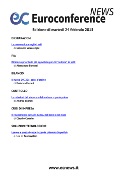 Il nuovo OIC 22: i conti d`ordine